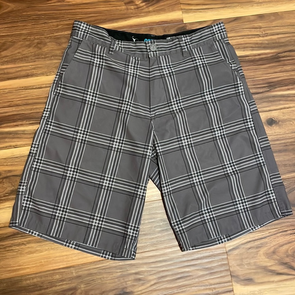 OP Opflex 4-way stretch 32 Pockets Seimsuit swimwear TRUNKS Shorts gray belt man